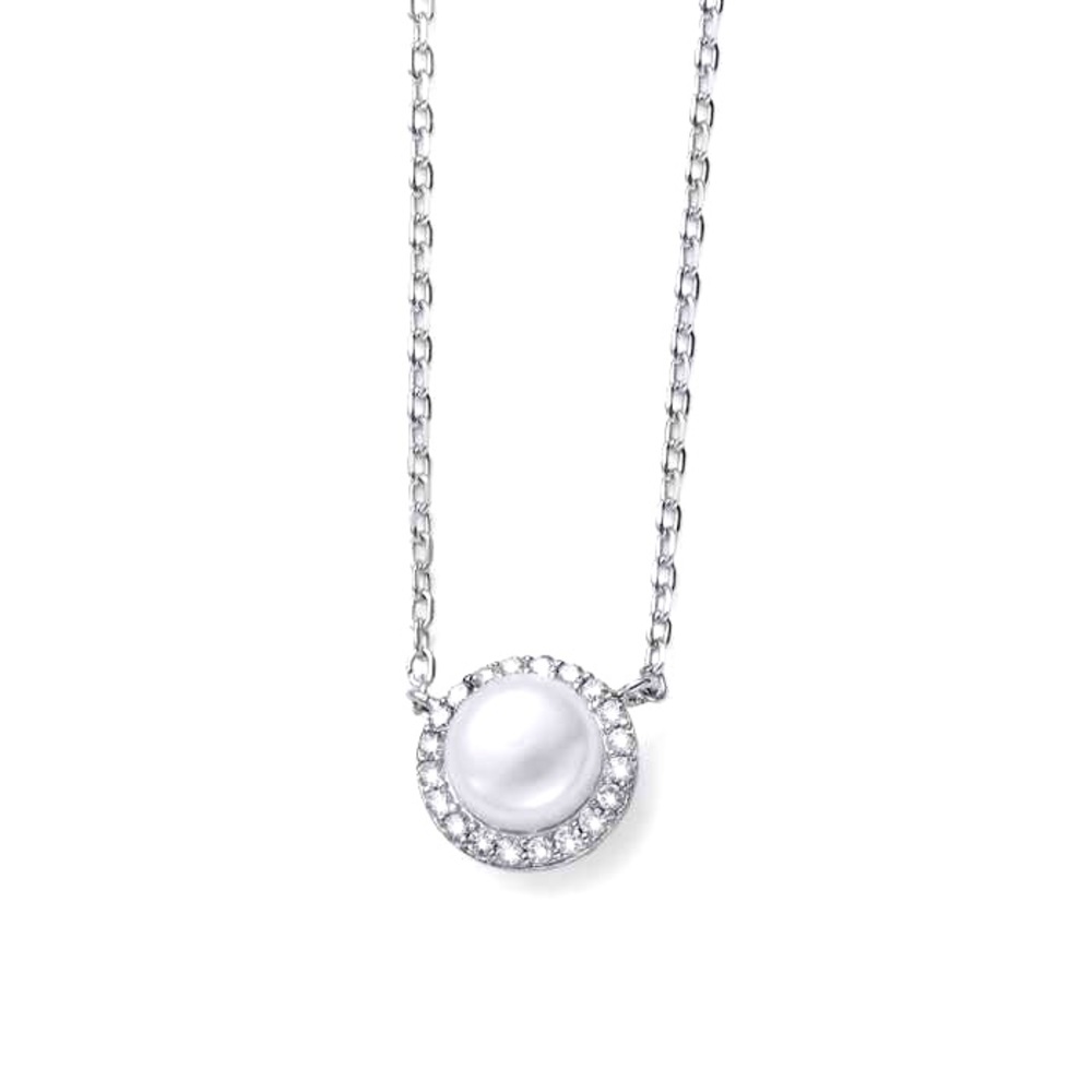 Oliver Weber Pendant Pearl 925AG RH Wh